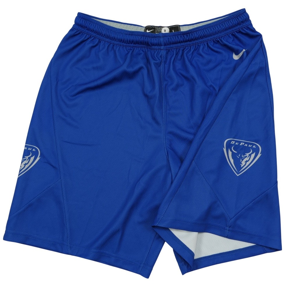Nike Team DePaul Blue Demons Basketball Shorts Mens Large Royal Blue NCAA